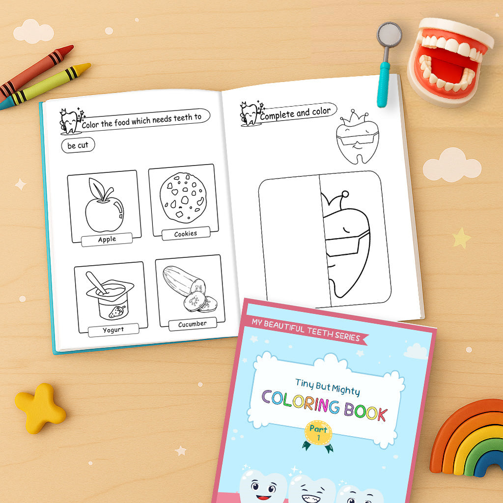 My Beautiful Teeth Series – Complete Bundle (3 Educational Books + 3 Activity Books) + Hourglass