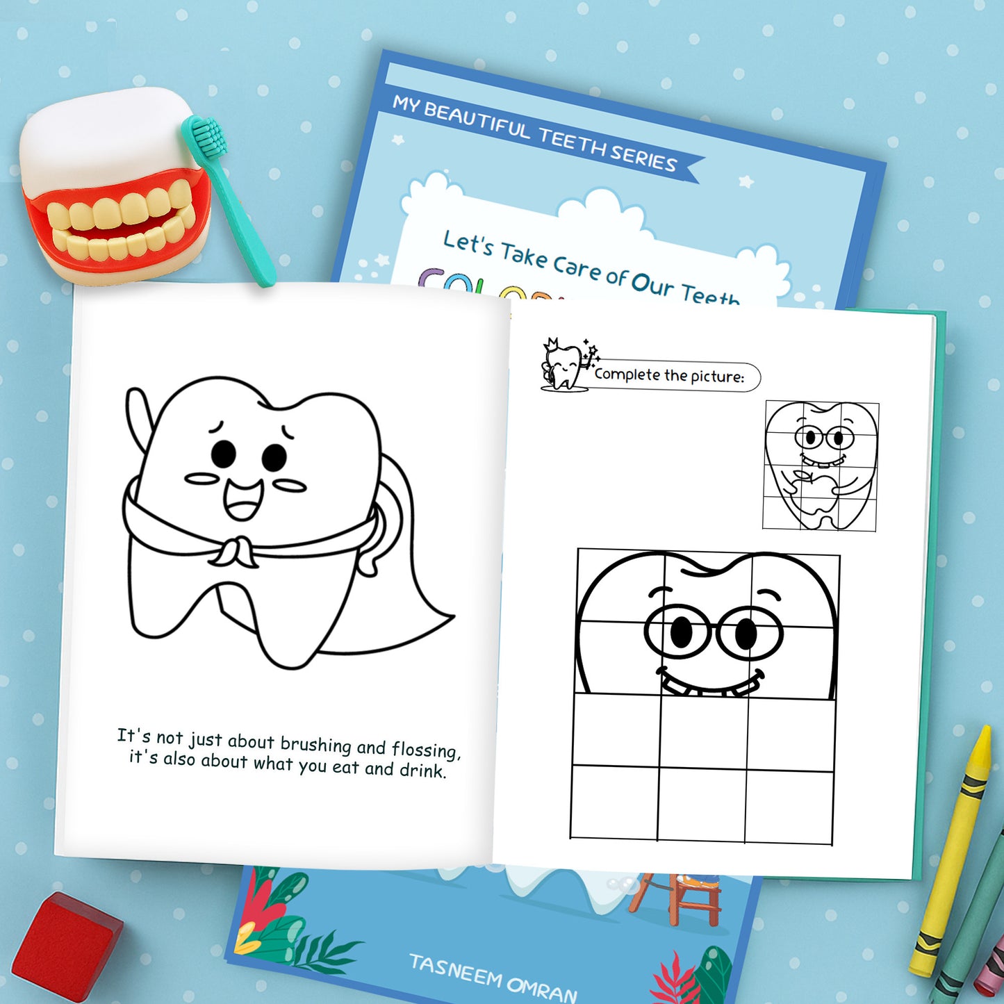 My Beautiful Teeth Series – Complete Bundle (3 Educational Books + 3 Activity Books) + Hourglass