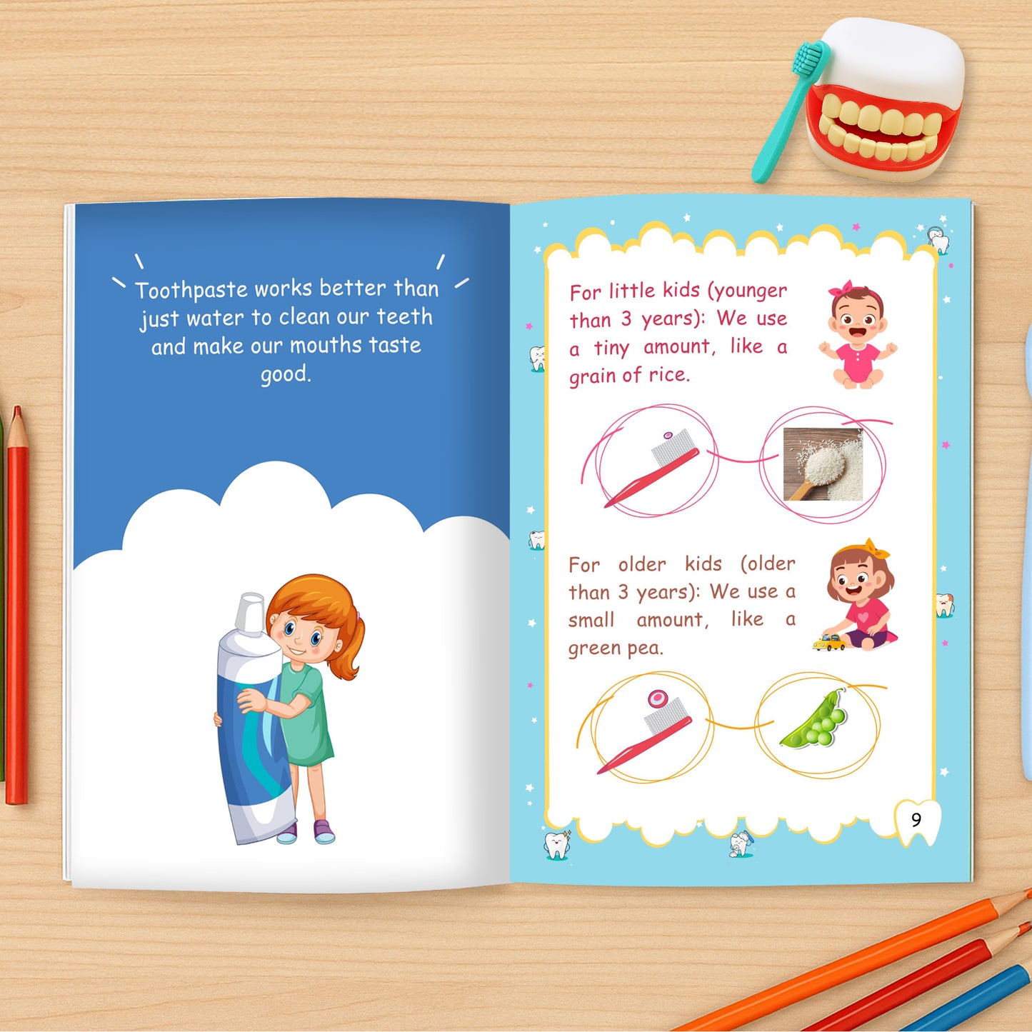 My Beautiful Teeth Series – Complete Bundle (3 Educational Books + 3 Activity Books) + Hourglass
