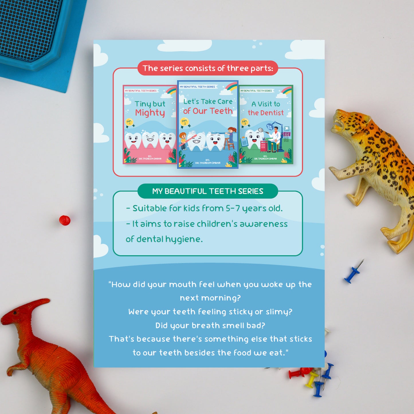 My Beautiful Teeth Series – Complete Bundle (3 Educational Books + 3 Activity Books) + Hourglass