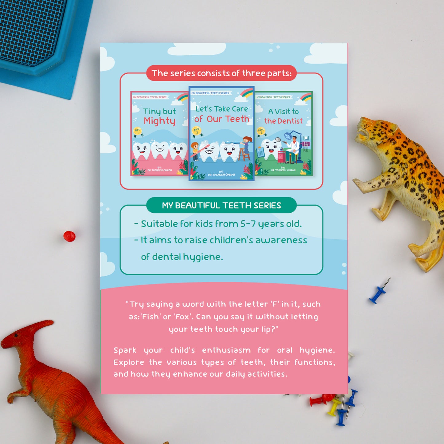 My Beautiful Teeth Series – Complete Bundle (3 Educational Books + 3 Activity Books) + Hourglass